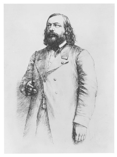 Théophile Gautier, 1864 by Paul Adolphe Rajon